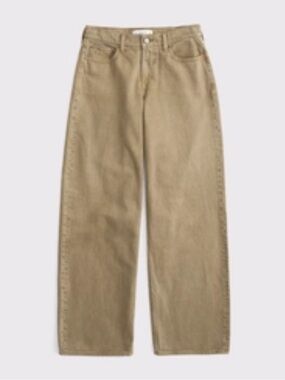 Wide Leg low rise light brown jeans